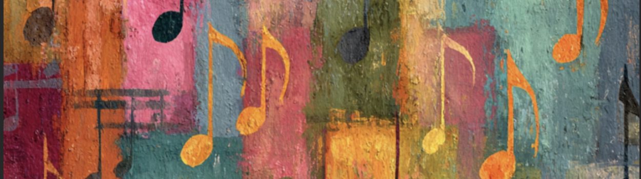 Abstract music image